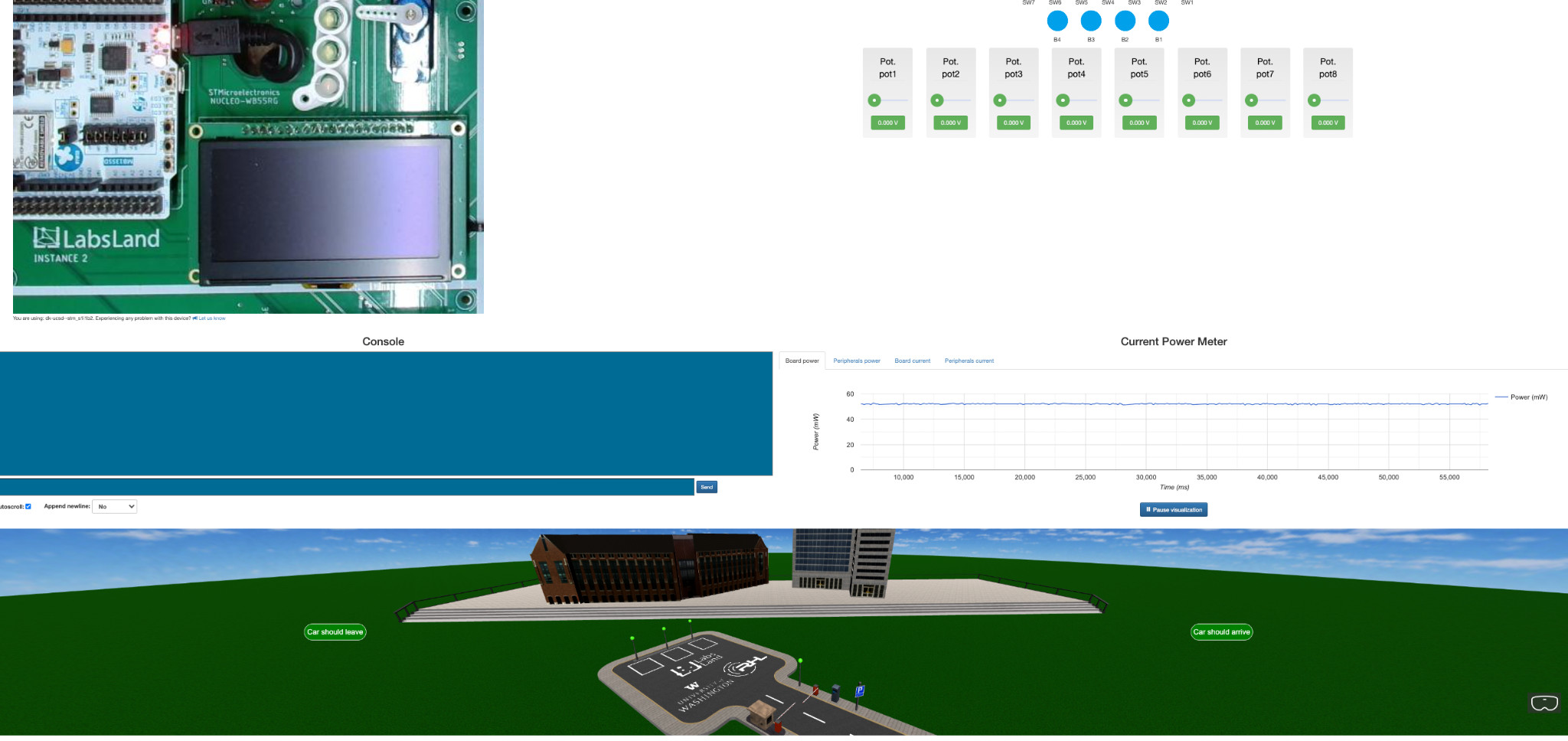 Parking Lot (STM32 Nucleo WB55RG with STM32CubeMX)