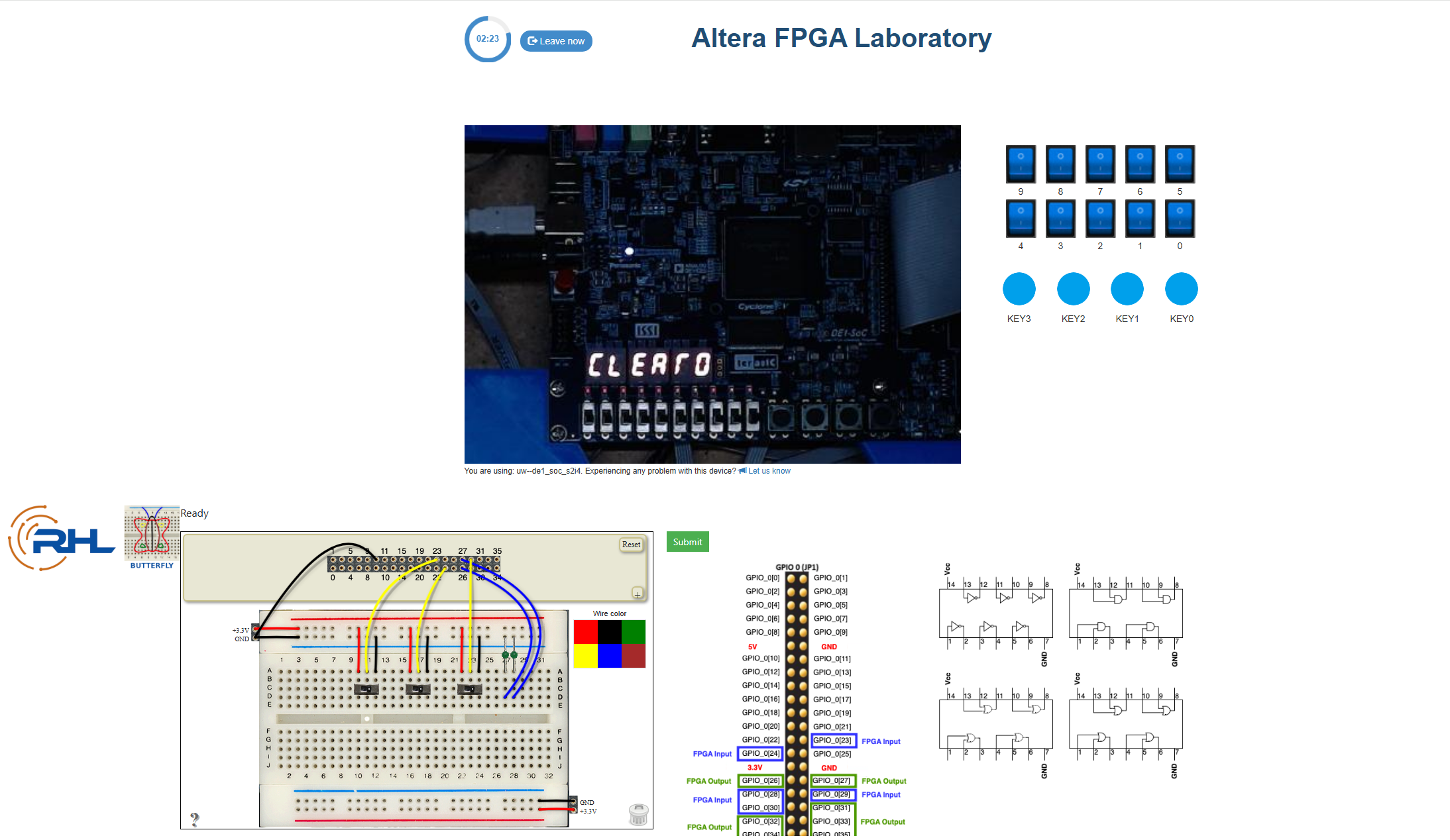 FPGA + Breadboard