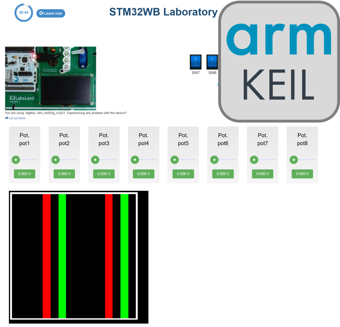 STM32 + LED Matrix (Keil Studio)