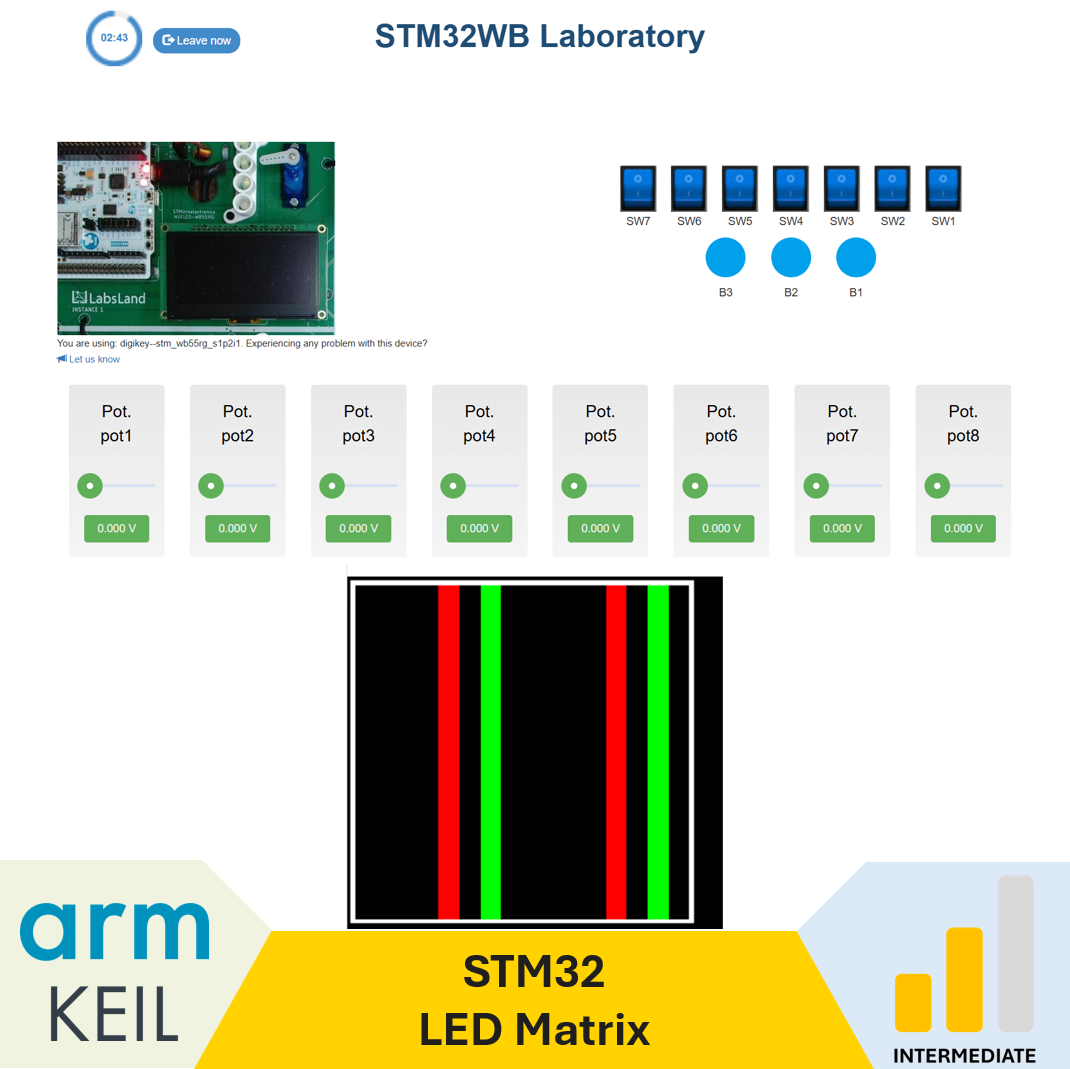 STM32 + LED Matrix (Keil Studio)