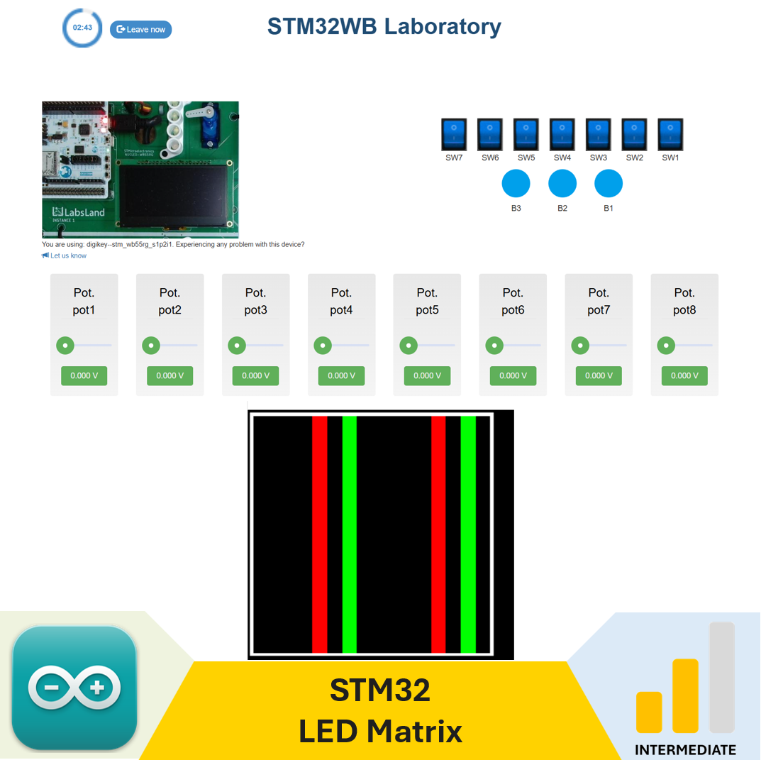 STM32 + LED Matrix (Arduino IDE)